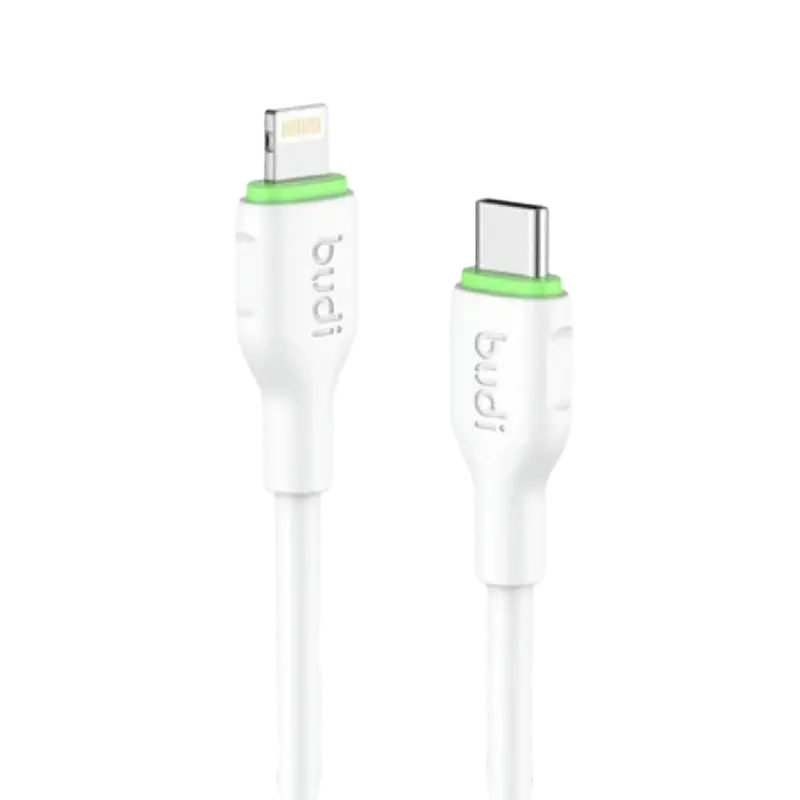 Budi 261TL2 Cable 27W 2.1m Soft material White Mascom International.webp